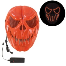 Masque lumineux citrouille adulte – masque Halloween LED terrifiant