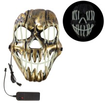 Masque lumineux monstre adulte – masque Halloween LED effrayant