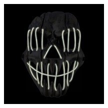 Masque lumineux monstre adulte – masque Halloween LED effrayant