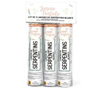 Lancer serpentins blancs 15 cm x3 pas cher - Fiesta Factory
