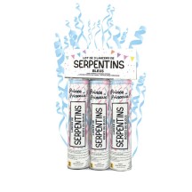 Lancer serpentins bleus 15 cm x3 pas cher - Fiesta Factory