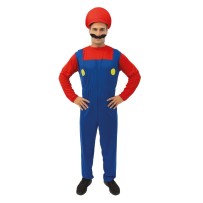 Costume plombier adulte rouge bleu pas cher – Fiesta Factory à petit prix