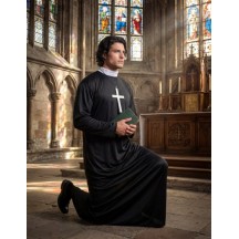 Déguisement Prêtre Homme – Costume religieux -  - Costumes adulte