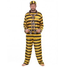 Déguisement Prisonnier Jaune Adulte – Costume détenu -  - Costumes adulte