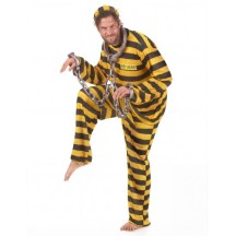 Déguisement Prisonnier Jaune Adulte – Costume détenu -  - Costumes adulte