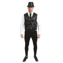 Gilet sequins noir adulte pas cher – Fiesta Factory à petit prix