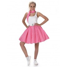 Déguisement Années 50 Rose à Pois Femme -  - Costumes adulte