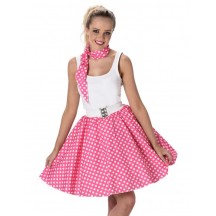 Déguisement Années 50 Rose à Pois Femme -  - Costumes adulte