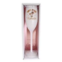 Flûte champagne retraite rose doré pas cher | Fiesta Factory