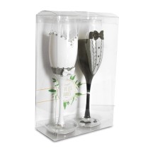 Flûtes mariage Monsieur Madame pas cher | Fiesta Factory