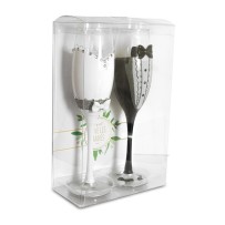 Flûtes mariage Monsieur Madame pas cher | Fiesta Factory