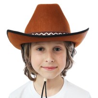 Chapeau Feutre Cowboy Marron – Enfant - 11235 - Chapeaux