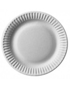 Assiettes en carton & bois