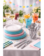 Vaisselle en plastique réutilisable