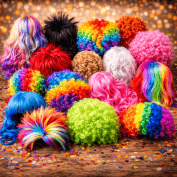 Perruques de déguisement – Accessoires pour Halloween et fêtes