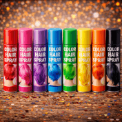 Laque Cheveux Colorée & Pailletée – Spray Temporaire Carnaval & Soirée
