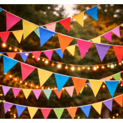 Guirlande à Fanions – Décoration Anniversaire & Fête | Fiesta Factory