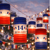 Lampion 14 Juillet Bleu Blanc Rouge – Décoration Fête Nationale
